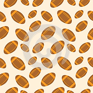Seamless vector pattern, background with of balls for football