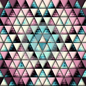 Seamless vector pattern background of a triangles.