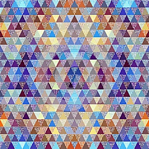 Seamless vector pattern background of a triangles.
