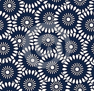 Seamless vector pattern in Bali batik style.