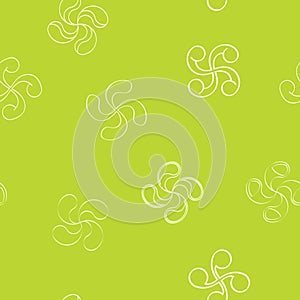 Seamless vector pattern with Basque cross Lauburu photo