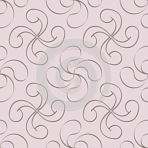 Seamless vector pattern with Basque cross Lauburu photo