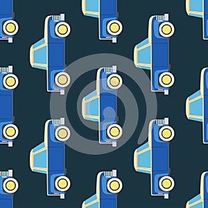 Seamless vector pattern with cars