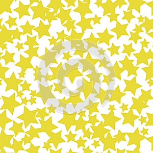 Seamless vector pattern with gold stars