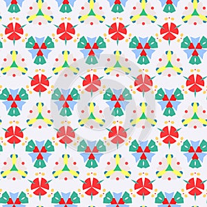 Seamless vector pattern of kaleidoscope