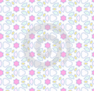 Seamless vector pattern kaleidoscope