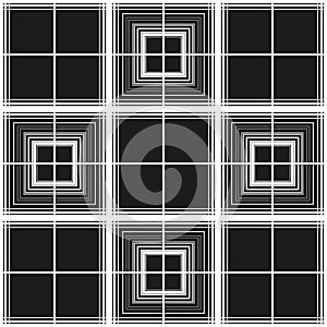 Seamless vector pattern of linear squares