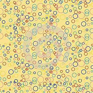 Multi-collored bubbles seamless pattern photo