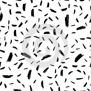 Seamless vector pattern made by hand drawn paint strokes.