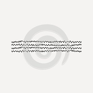Seamless vector pattern made by hand drawn thin paint strokes.Black and white colors.