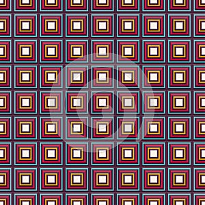 Seamless vector pattern with multicolored squares