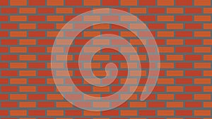 Orange brick seamless pattern vector wall background