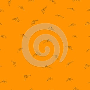 Seamless vector pattern with Pistols