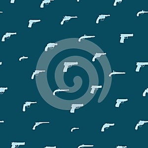 Seamless vector pattern with Pistols