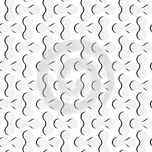 REGULAR ROUNDED SHAPE IN TRANSITION. SEAMLESS VECTOR PATTERN