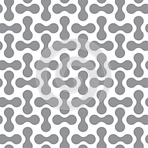 REGULAR ROUNDED SHAPE IN TRANSITION. SEAMLESS VECTOR PATTERN