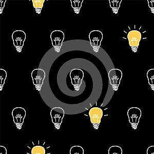 Light bulbs. Vector illustration