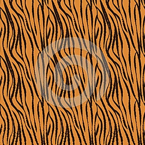 Seamless vector pattern of tiger skin