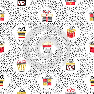 Seamless vector presents pattern.