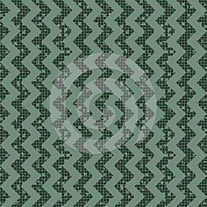 Seamless vector striped pattern. Geometric background with zigzag. Grunge texture with attrition, cracks and ambrosia. Old style v
