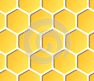 Seamless vector sweet honeycomb pattern