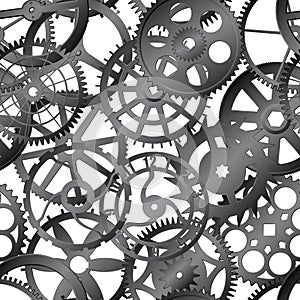 Seamless vector texture - watch gears