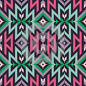 Seamless Vector Tribal Pattern for Textile Design