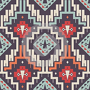 Seamless Vector Tribal Pattern for Textile Design