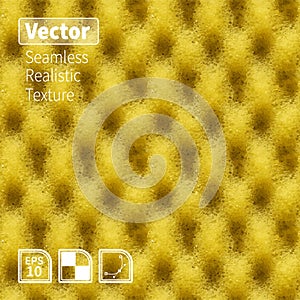 Seamless vector yellow sponge texture.
