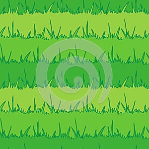 Seamless vegetation background. Green grass. vecto