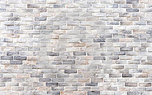 Seamless vertical white brick wall texture background of vintage brick wall  block