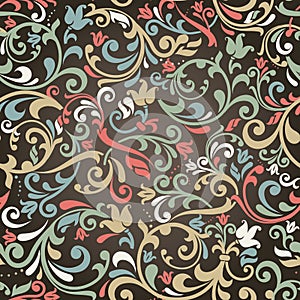 Seamless victorian pattern