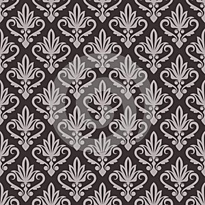 Seamless vintage damask wallpaper pattern