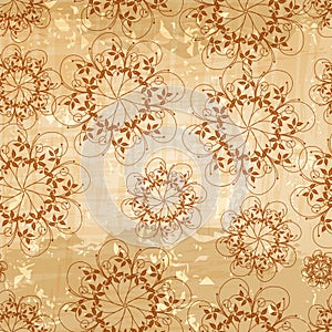 Seamless vintage floral background