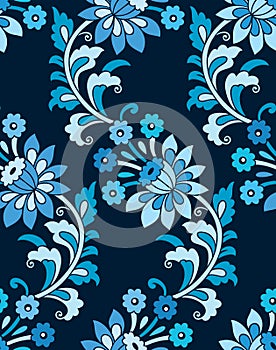 Seamless vintage floral pattern