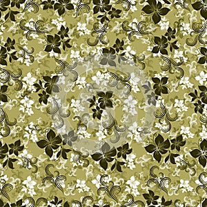 Seamless vintage floral pattern