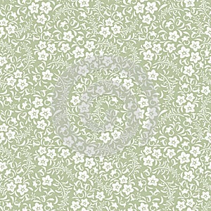 Seamless vintage floral pattern.