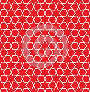 Seamless vintage geometric lattice trellis pattern