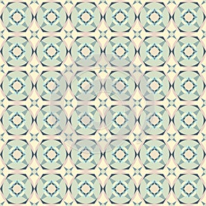 Seamless vintage pastel colored tiles pattern