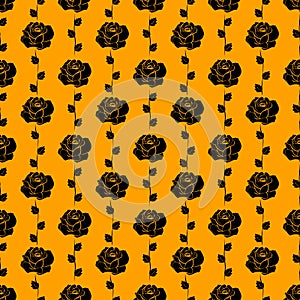 Seamless vintage patterns of roses