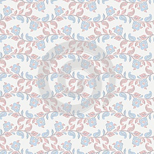 Seamless vintage vector background. Vector floral wallpaper.