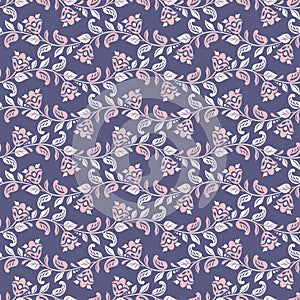 Seamless vintage vector background. Vector floral wallpaper.