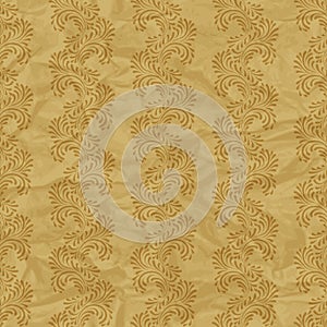 Seamless vintage wallpaper, floral pattern, retro