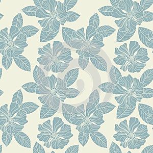 Seamless vintage wallpaper pattern.