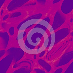 Seamless Virus Cell. Chaotic Background. Virus Bacteria Cells. Crayon Swirled Texture. Anatomic Spiral Pattern. Psychedelic