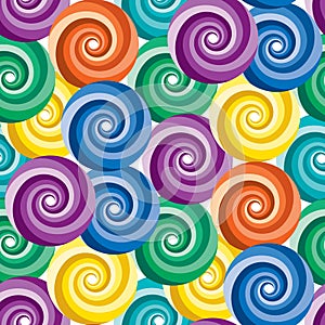 Seamless vivid swirl pattern