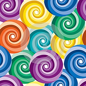 Seamless vivid swirl pattern