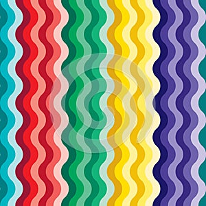 Seamless vivid wave pattern