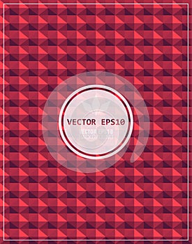 Seamless wallpaper pattern with label - Vector