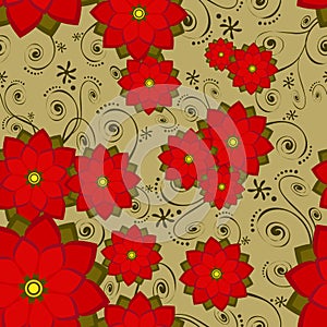 Seamless Wallpaper Tile Flower